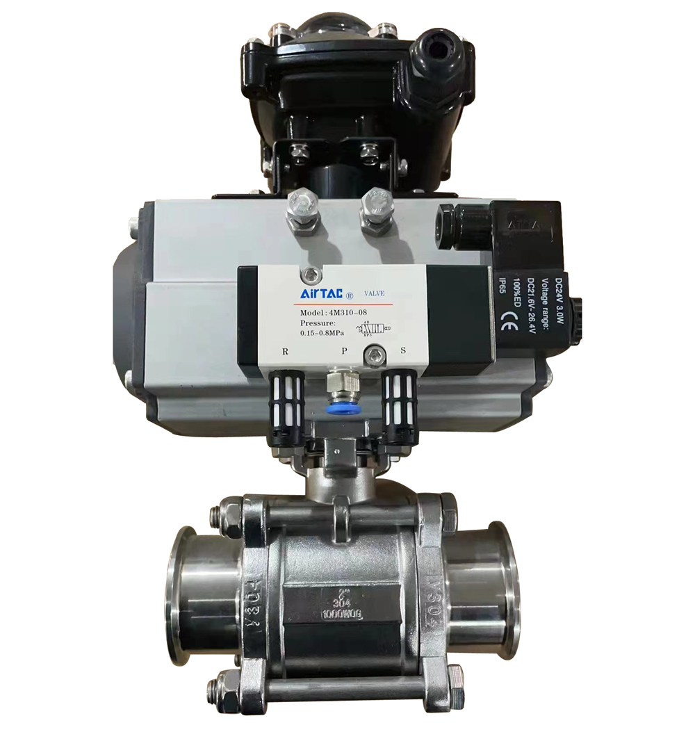 氣動(dòng)球閥三片式